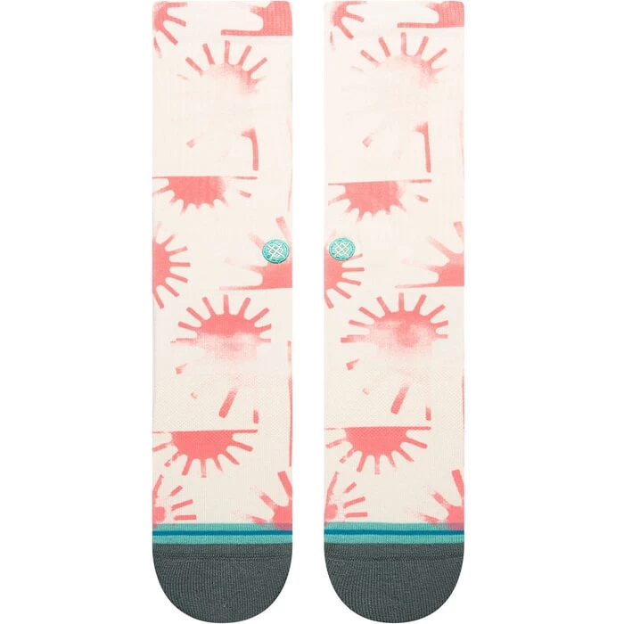 Stance Raydiant Crew Socks In Coral 4 Stance Raydiant Crew Socks In Coral - Image 2