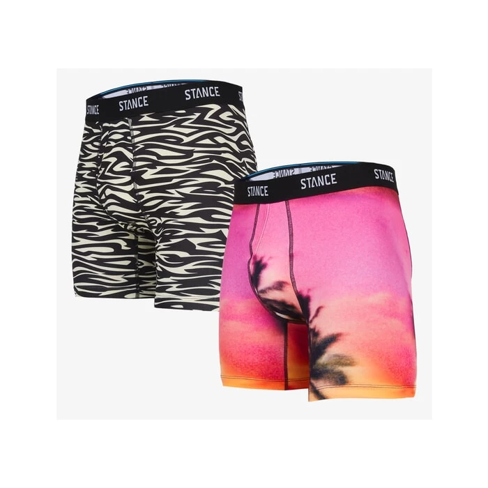 Stance Rockstar 2 Pack Boxer Briefs In Multi 3 Stance Rockstar 2 Pack Boxer Briefs In Multi