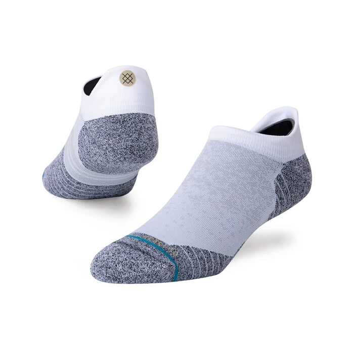Stance Run Tab No Show Socks In White 3 Stance Run Tab No Show Socks In White