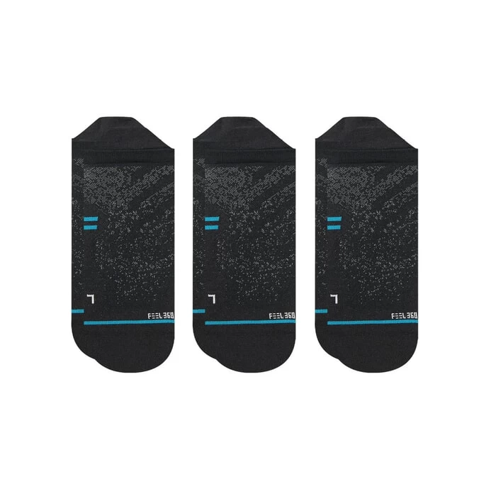 Stance Run UL Tab 3 Pack No Show Socks In Black 3 Stance Run UL Tab 3 Pack No Show Socks In Black