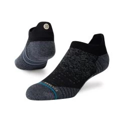Stance Run Wool Tab No Show Socks In Black