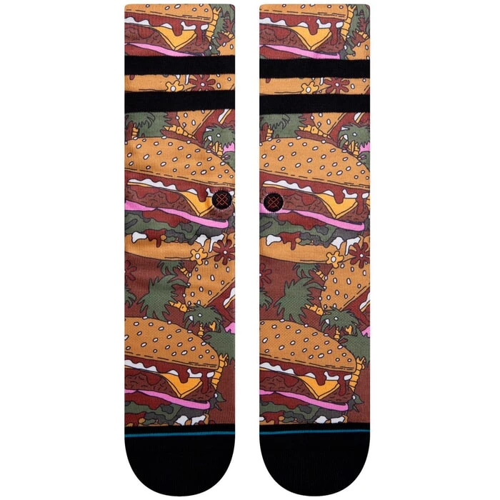 Stance Snakk Crew Socks In Black 4 Stance Snakk Crew Socks In Black - Image 2