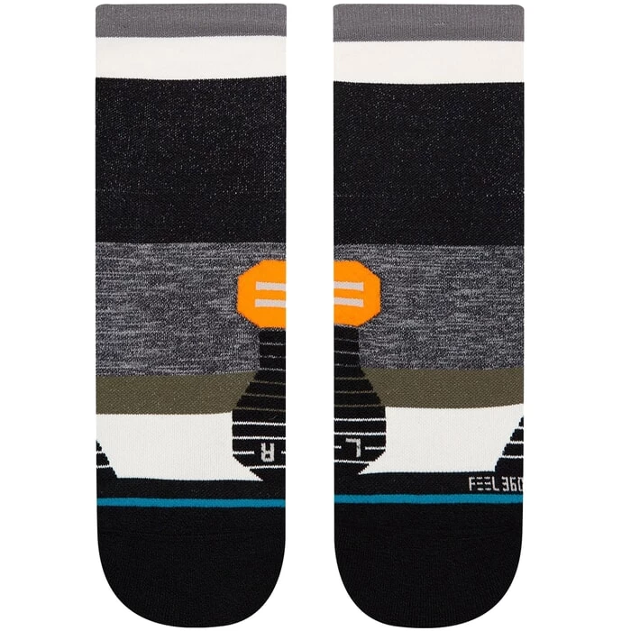 Stance Stake Qtr Ankle Socks In Black 4 Stance Stake Qtr Ankle Socks In Black - Image 2
