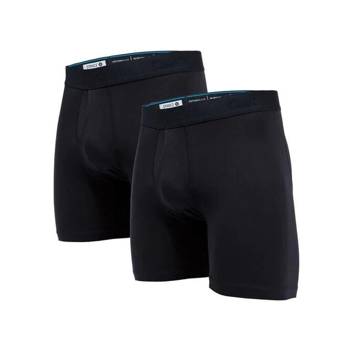 Stance Standard Boxer Brief 2 Pack Boxer Briefs In Black 3 Stance Standard Boxer Brief 2 Pack Boxer Briefs In Black