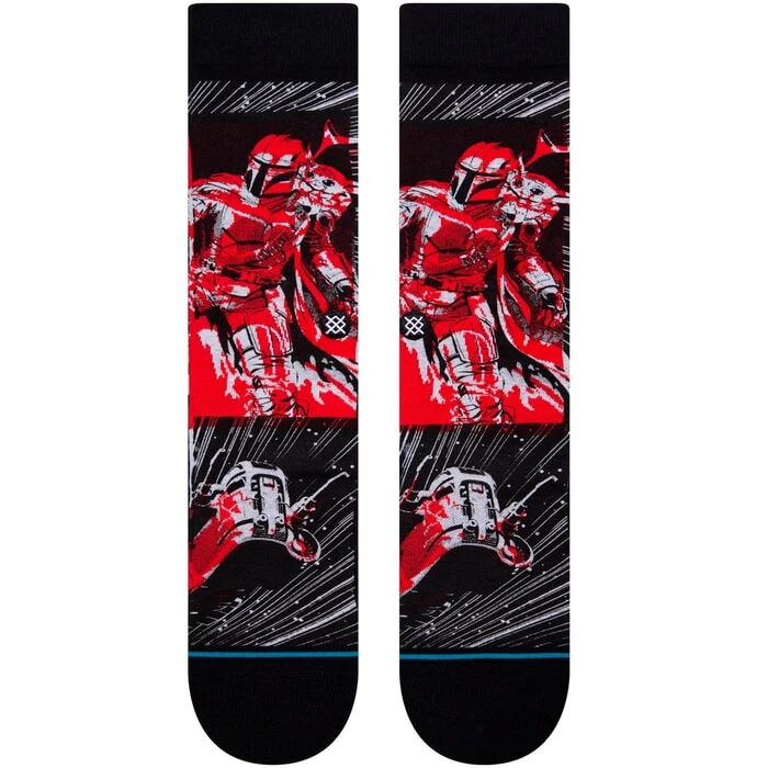Stance Manga Mando Star Wars Crew Socks In Black 4 Stance Manga Mando Star Wars Crew Socks In Black - Image 2