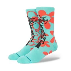 Stance Surf Check By Russ Disney Crew Socks In Blue