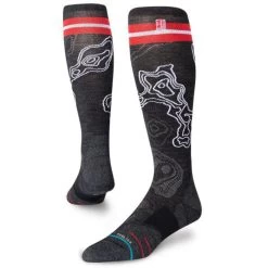 Stance The Grand Jimmy Chin Snow Socks In Black