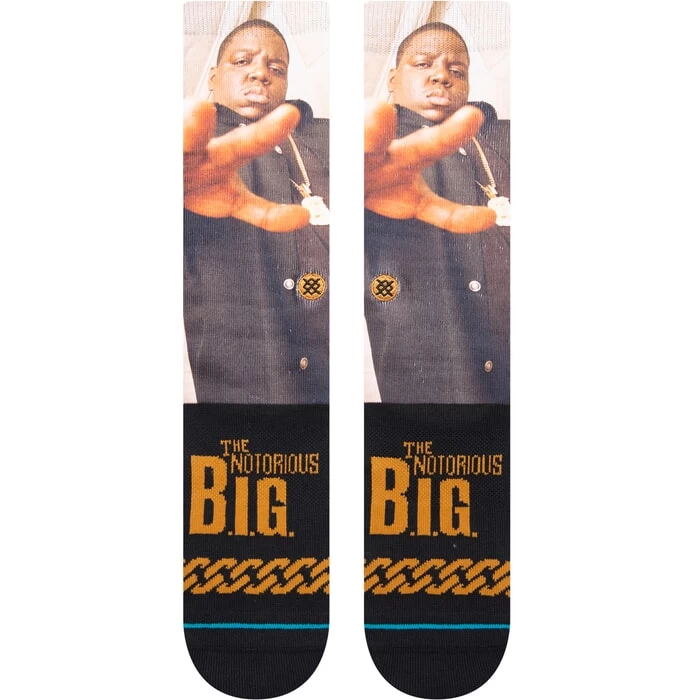 Stance The King Of NY The Notorious B.I.G. Crew Socks In Black 4 Stance The King Of NY The Notorious B.I.G. Crew Socks In Black - Image 2