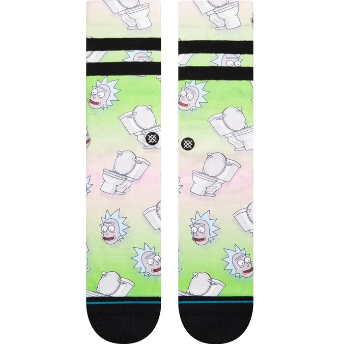 Stance The Seat Rick & Morty Crew Socks In Multi 4 Stance The Seat Rick & Morty Crew Socks In Multi - Image 2