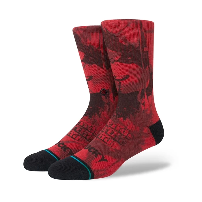 Stance Wanna Play Chucky Crew Socks In Black 3 Stance Wanna Play Chucky Crew Socks In Black