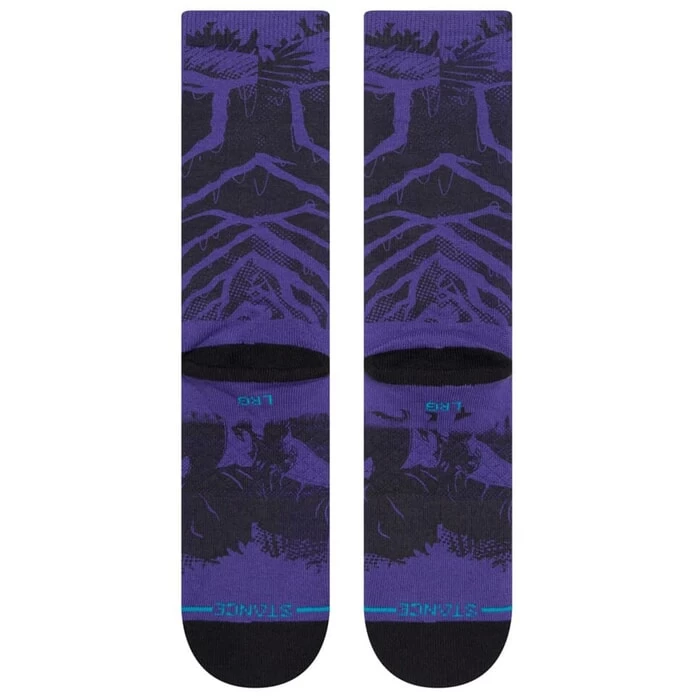 Stance Yibambe Marvel Black Panther Crew Socks In Purple 5 Stance Yibambe Marvel Black Panther Crew Socks In Purple - Image 3